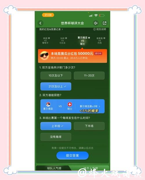世界杯竞猜APP:与好友分享竞猜战况 世界杯竞猜APP:与好友分享竞猜战况